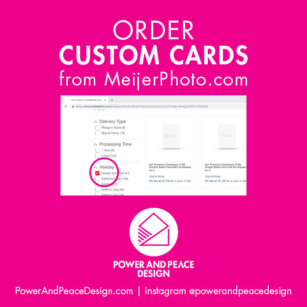 Order Custom Cards from Meijer Photo