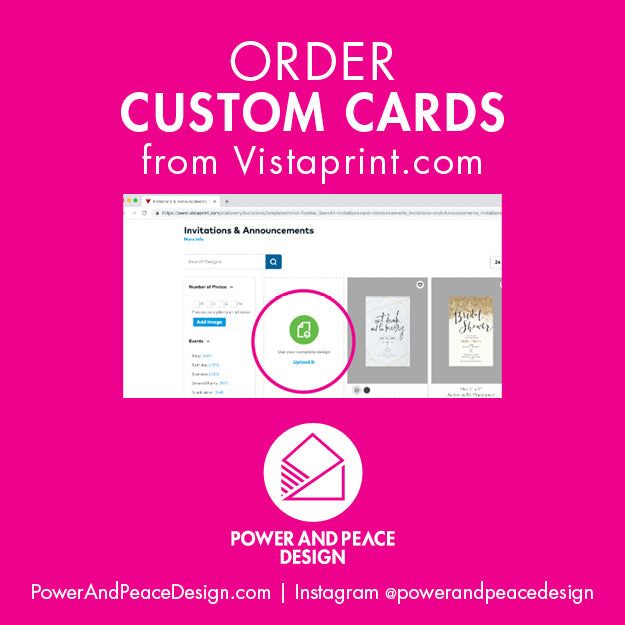 Order Custom Cards from Vistaprint.com