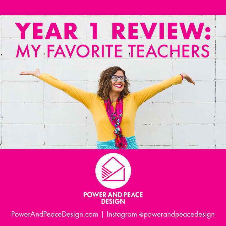 Year 1 Review: Favorite Teachers