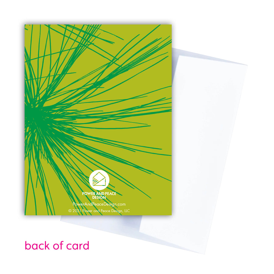 Green Scripture congratulations card with Romans 15:13.