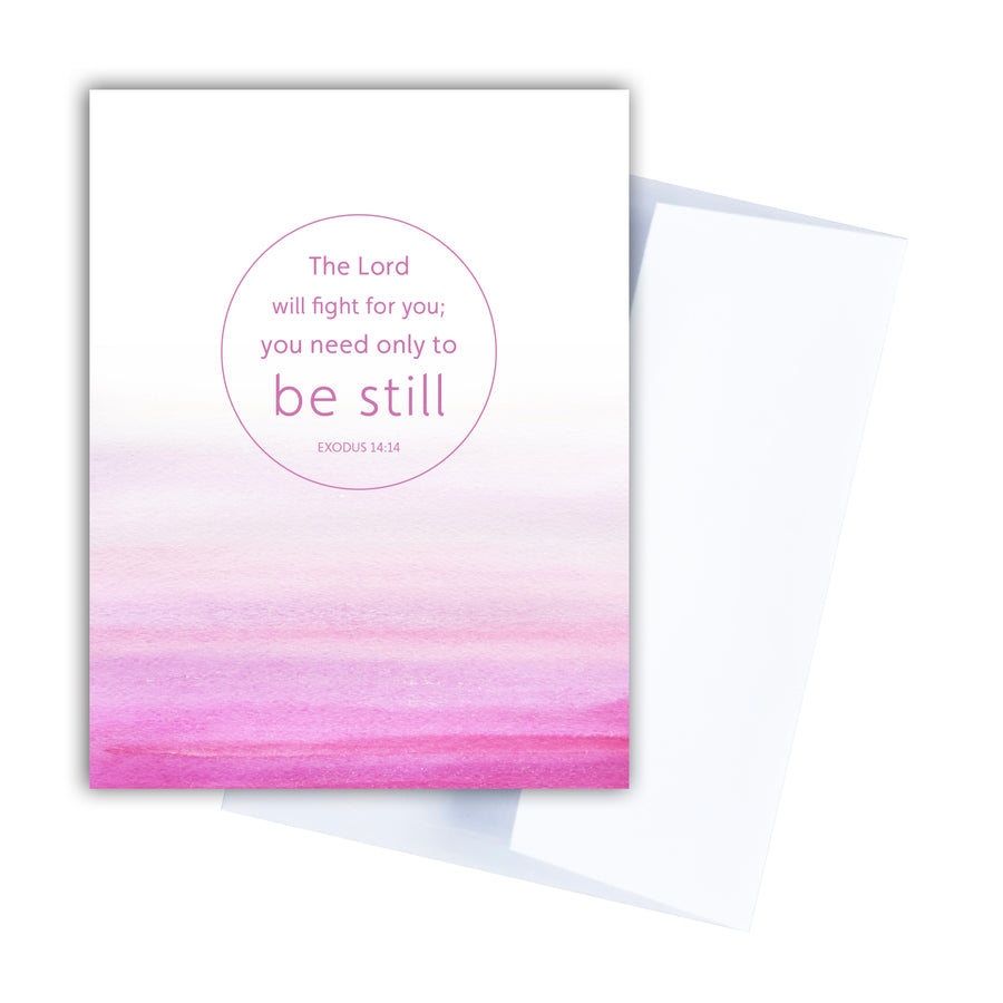 Gift set with pink ombre Luke 2:10 Christian art