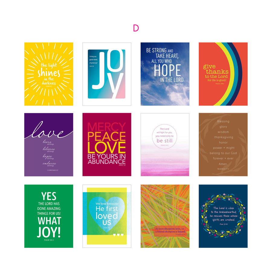 modern Bible verse greeting cards collection